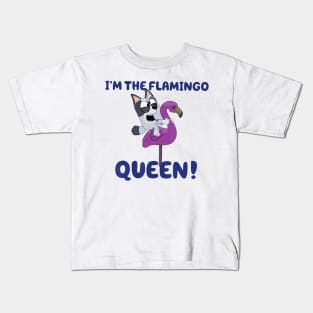 Im The Flamingo Queen Matching Family Vacation Kids T-Shirt